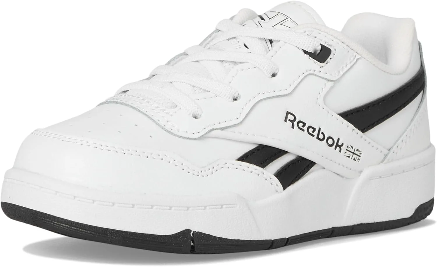 Кроссовки Reebok Unisex-Child Bb 4000 Ii, белый/черный/серый — фото 2