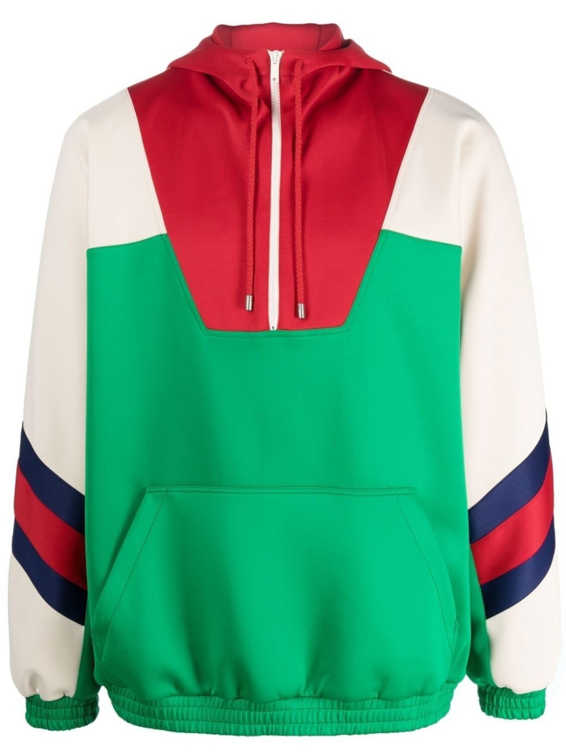 

Gucci худи в стиле колор-блок, красный