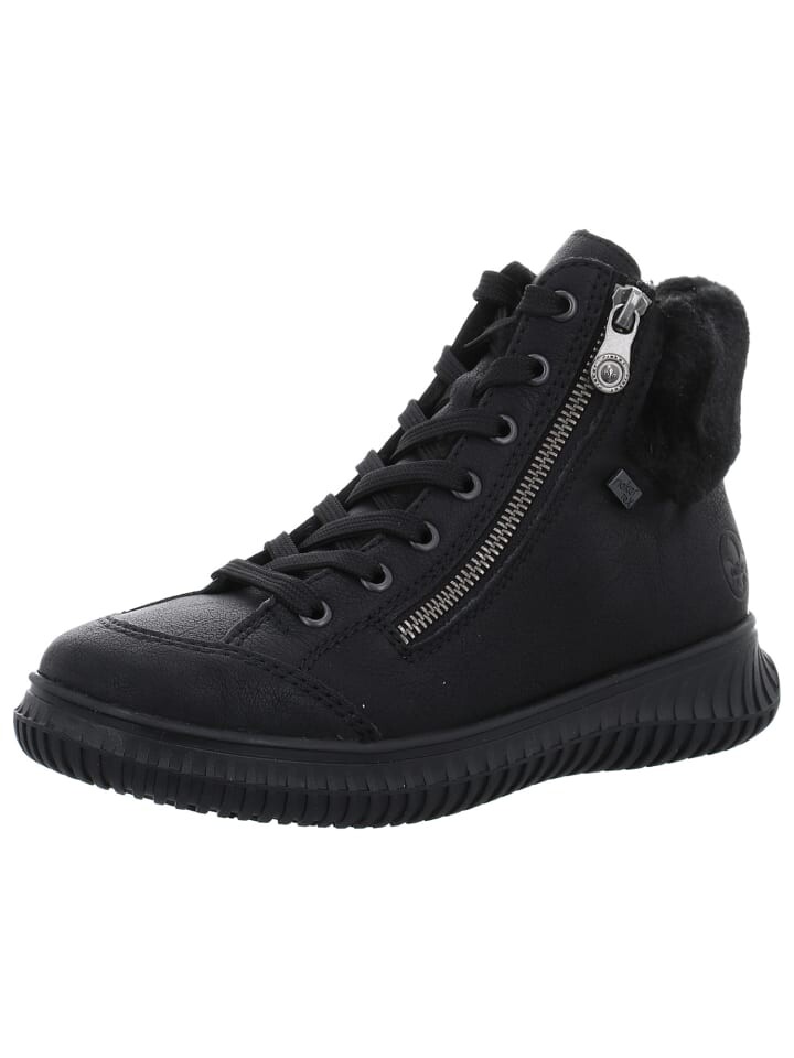 Ботинки женские Rieker Stiefeletten короткие на молнии, черный