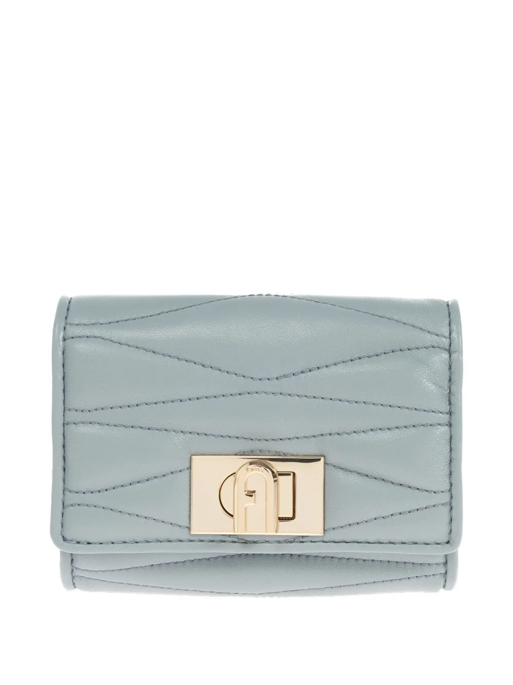 

Стеганый кошелек с застежкой 1927 года Furla, синий