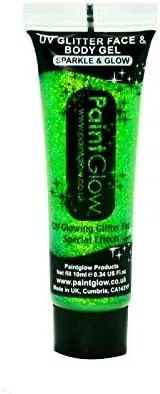 Крем для лица SPF UNI ENTERPRISE Гель для лица и тела с блестками UV Glitter зеленый
