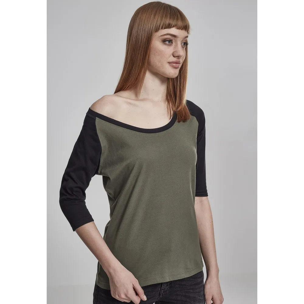 

Футболка Urban Classics Raglan Big, зеленый