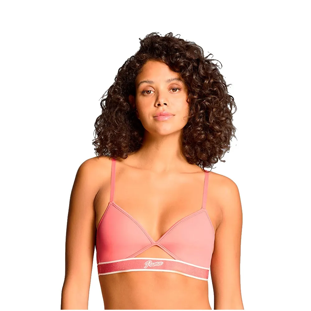 

Топ бикини Puma Peek A Boo Triangle, розовый