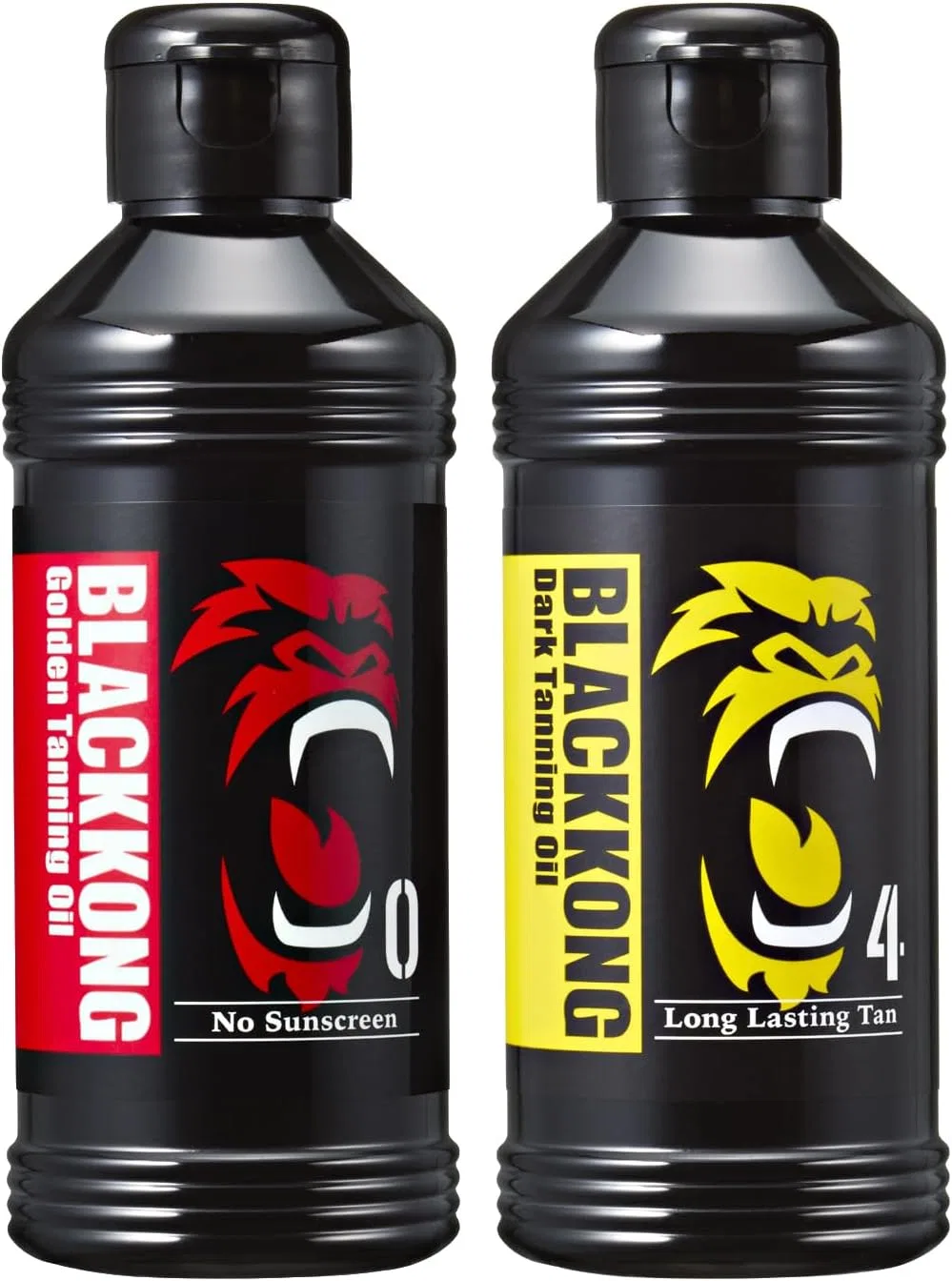 Масло для загара Black Kong Sunburn Sun Oil SPF0 & SPF4, набор 2 шт, Golden Dark