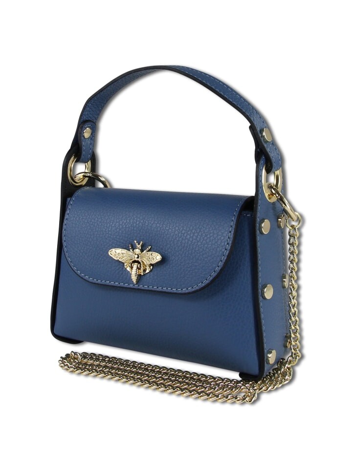 

Наплечная сумка Toscanto Umhängetasche Leder blau ca. 19cm