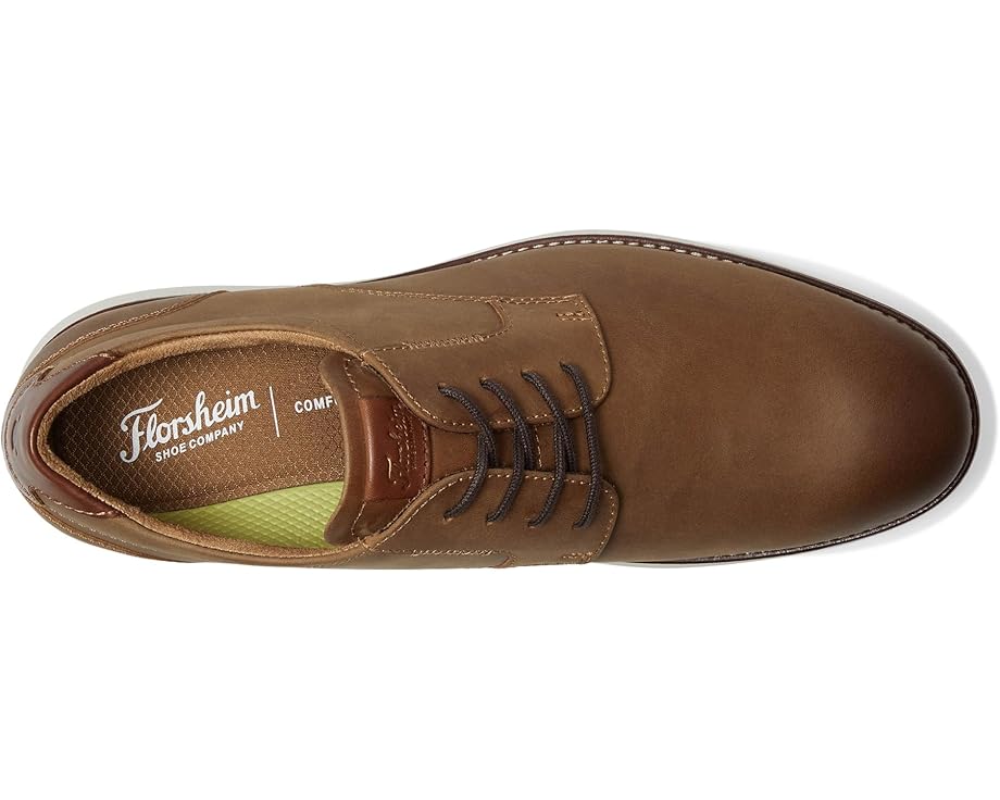 Оксфорды Florsheim Launch Plain Toe Oxford, цвет Brown Crazy Horse — фото 2