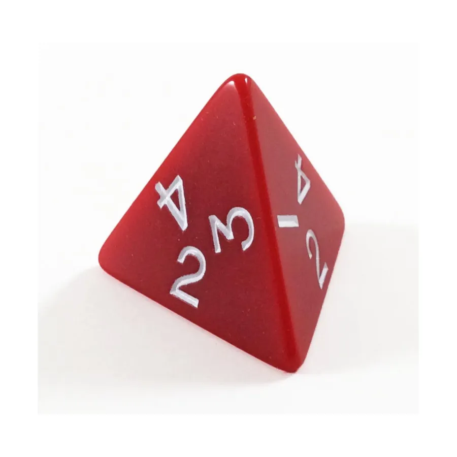 

Джамбо d4 - Красный, Dice - Jumbo Opaque (Koplow)