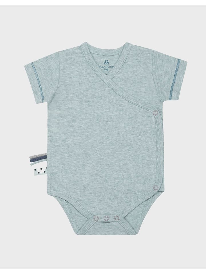 

OrganicEra Детский боди с короткими рукавами, выполненный в аквамариновом цвете