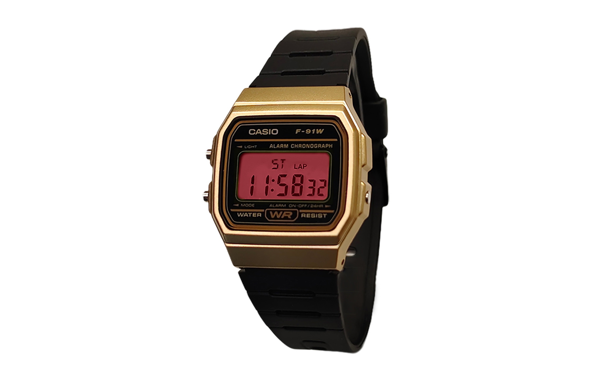 

CASIO Часы Retrofit Series Quartz Movement Resin Strap Watch Men's Watch Black Dial, Black Dial with Pink Crystal Lens