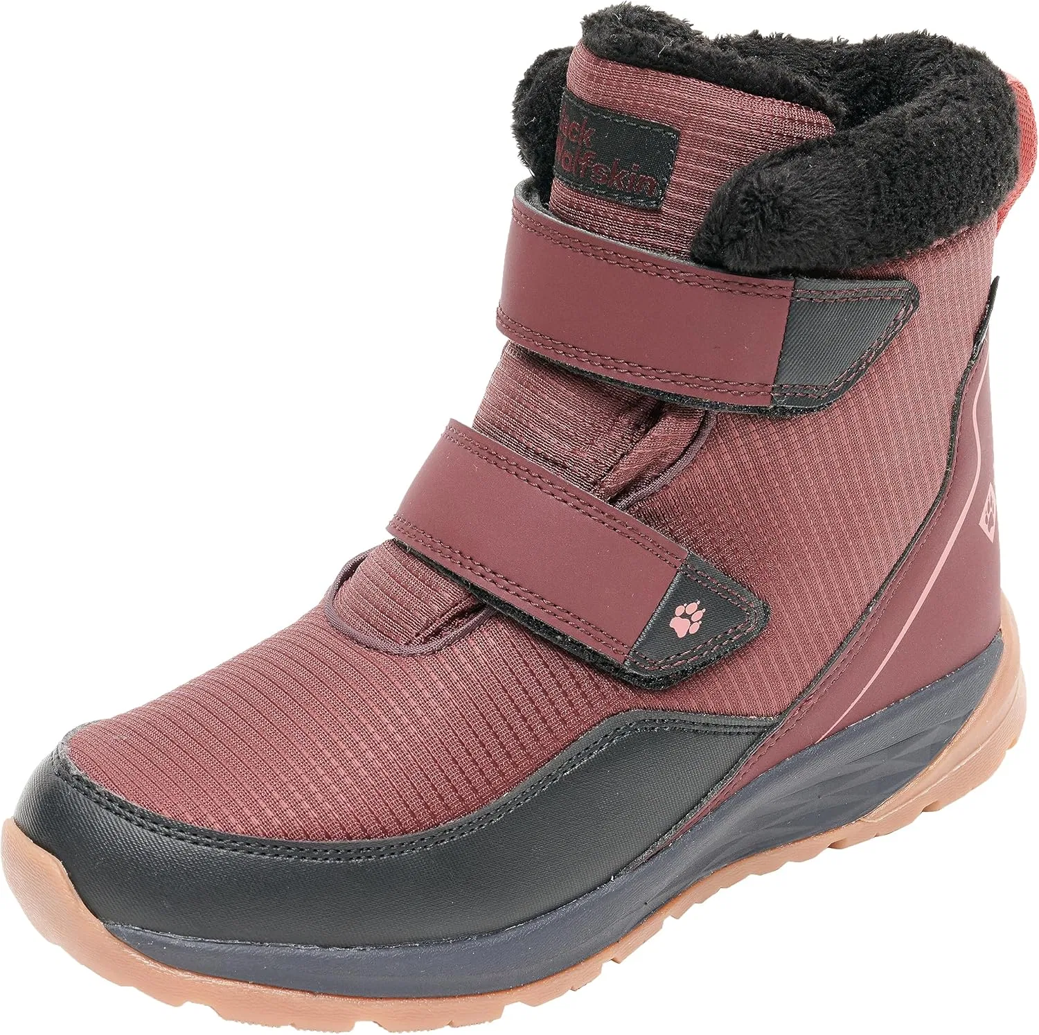 Ботинки Jack Wolfskin Polar Bear Texapore Mid VC Kids, Boysenberry