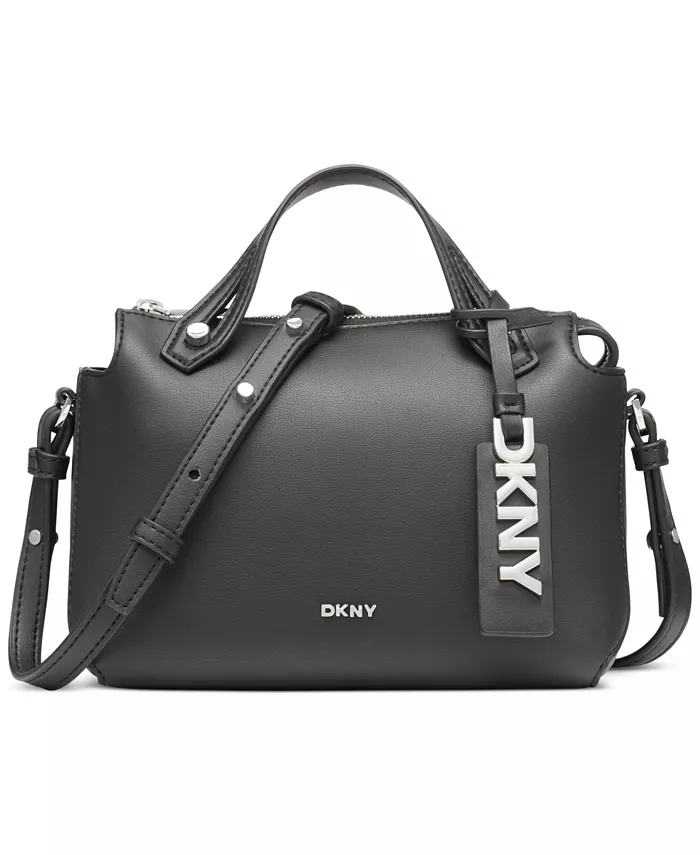 

Мини-рюкзак с логотипом Louisa Mini Logo Charm Satchel DKNY, черный