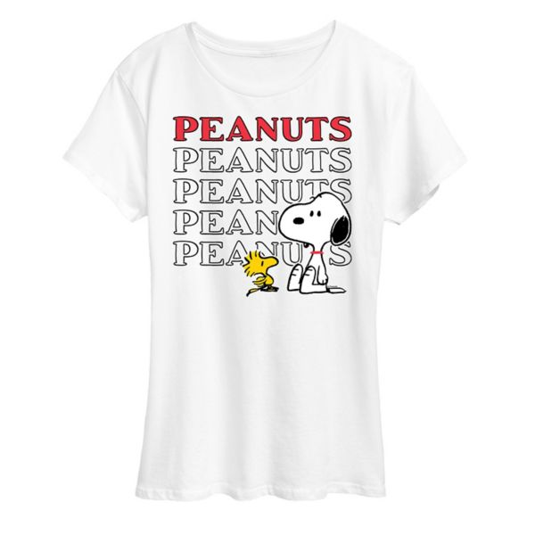 

Женская футболка с принтом Snoopy и Woodstock Licensed Character, белый