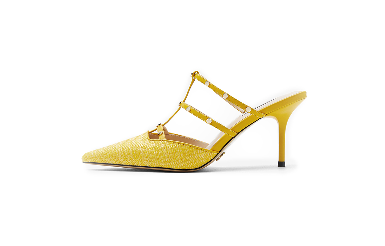 NINE WEST Закрытые тапочки женские золотисто-оранжевые, цвет Golden Orange
