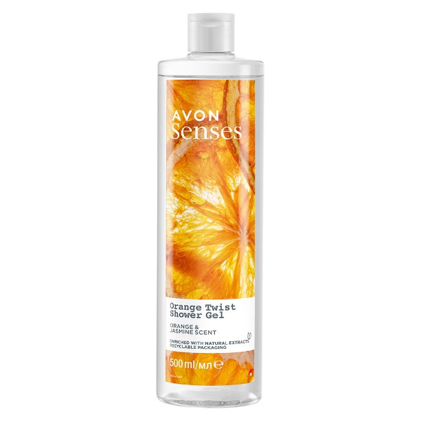 

Avon Senses, Orange Twist, женский гель для душа, Апельсиновый жасмин, 500 мл