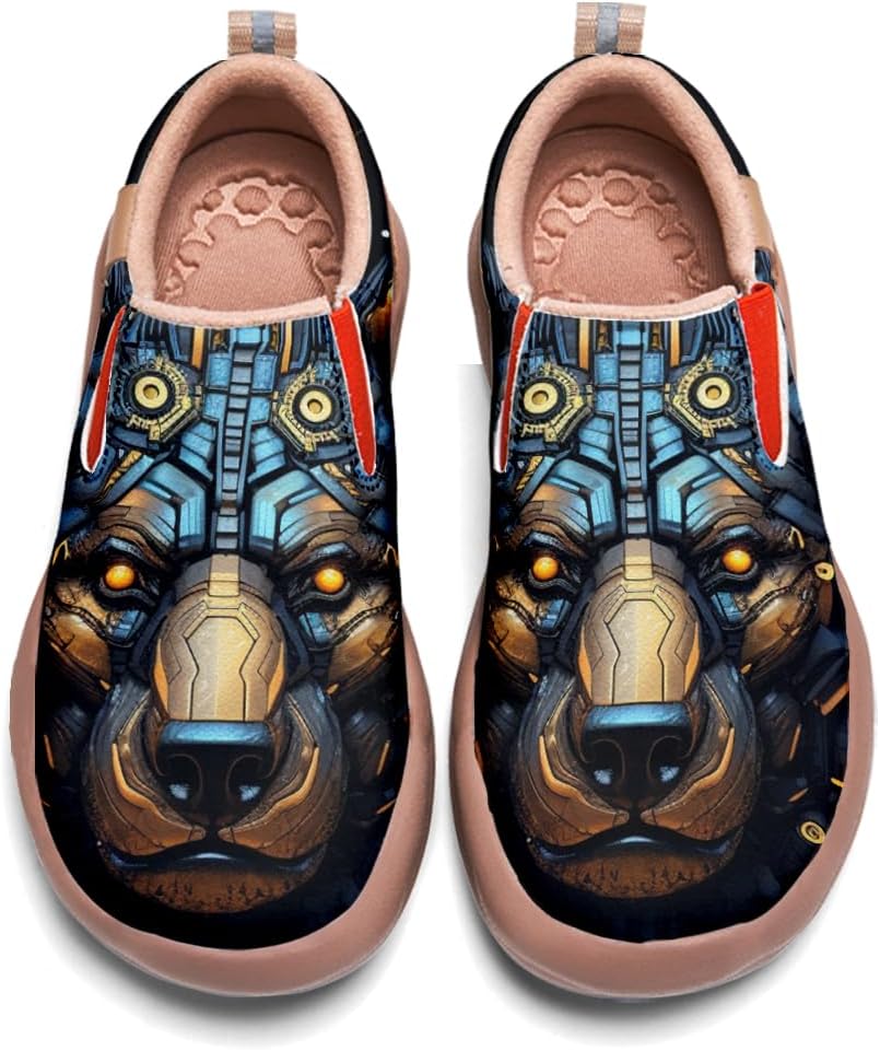 

Мужские повседневные лоферы с животным принтом, легкие кеды-слипоны для прогулок и путешествий, механический стиль Onehorse, Mechanical Organisms - N21