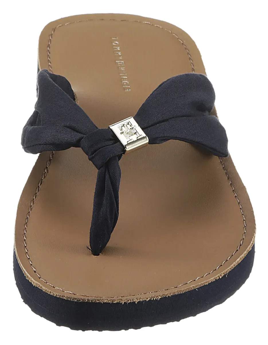 Шлепанцы Tommy Hilfiger "TH ELEVATED BEACH SANDAL", летняя обувь, тапочки с этикеткой, синий — фото 4