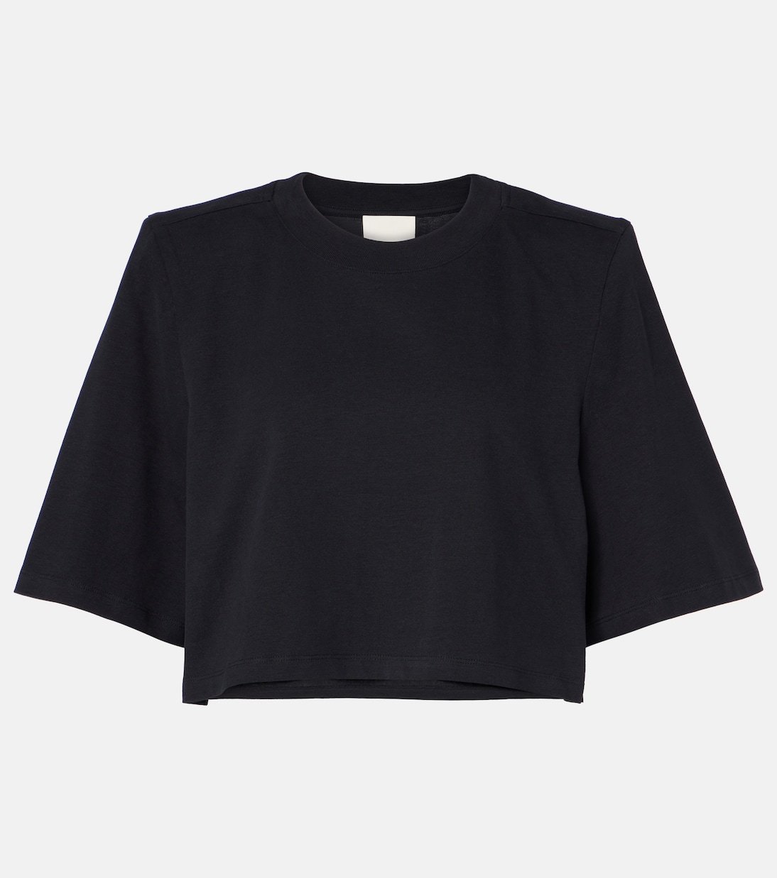 

Укороченная футболка Zaely из хлопкового джерси Isabel Marant, черный