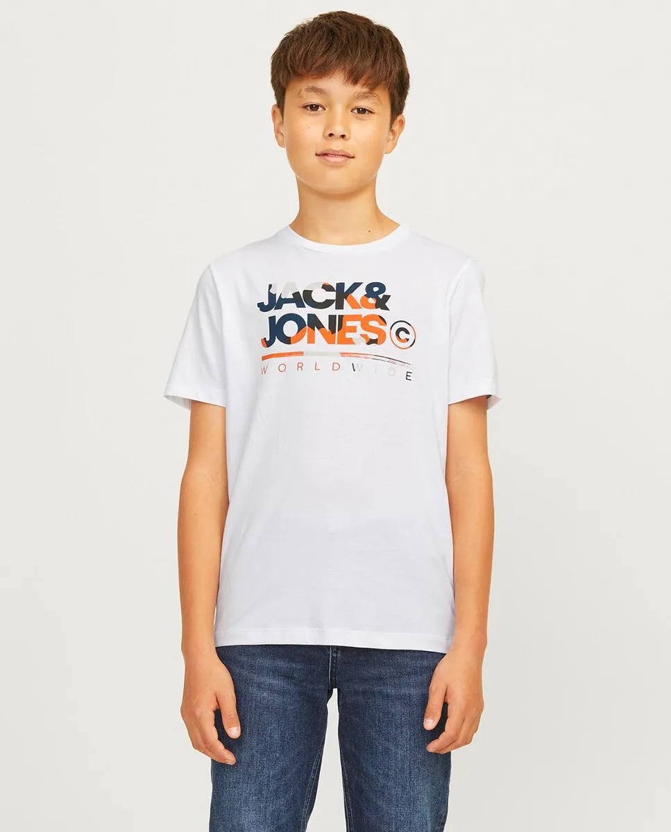 

Футболка для мальчика с коротким рукавом Jack & Jones, белый