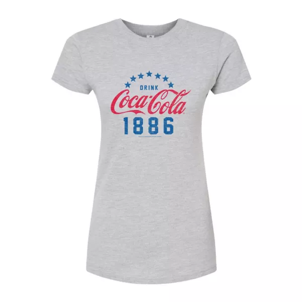 

Футболка приталенная с логотипом Coca-Cola 1886 для подростков Licensed Character, серый