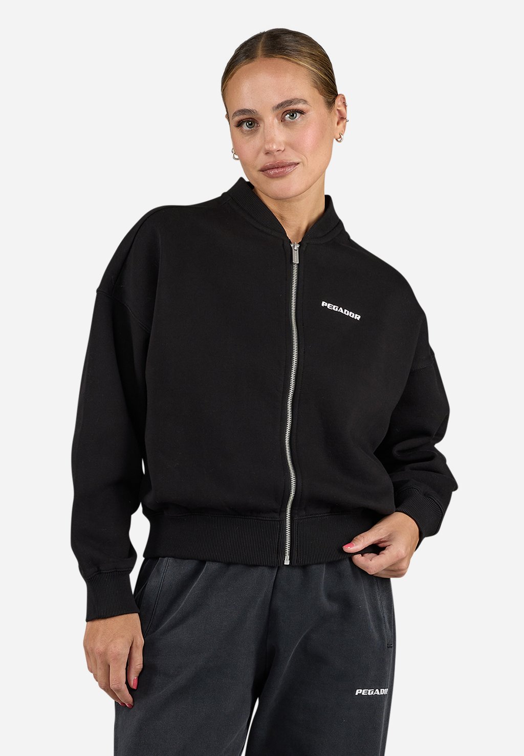 

Толстовка на молнии YANA OVERSIZED JACKET Pegador, черный