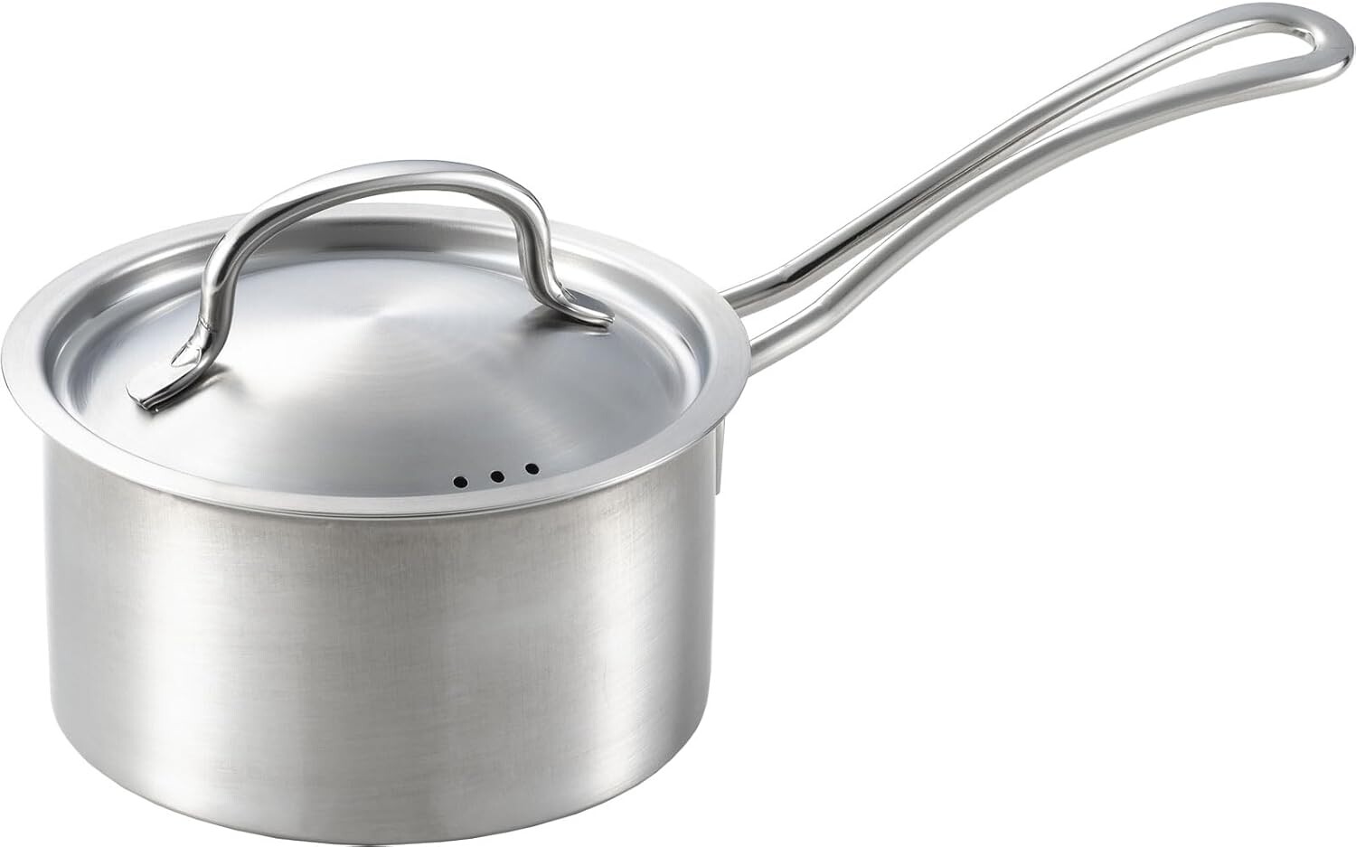 

Кастрюля Yoshikawa Cook Chef с одной ручкой, 5,5 дюймов (14 см) YJ3693, Silver