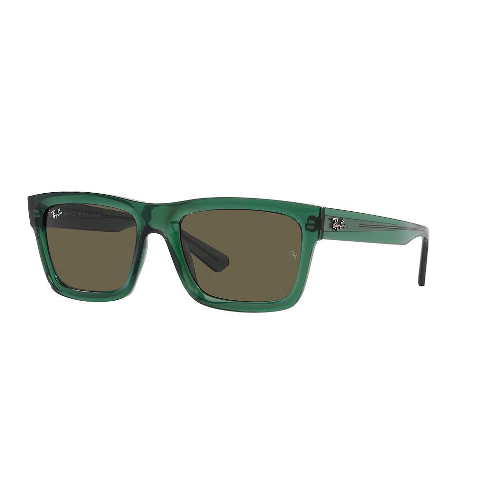 

Мужские прямоугольные солнцезащитные очки Ray-Ban Rb4396 Warren 57 мм, цвет Transparent Green