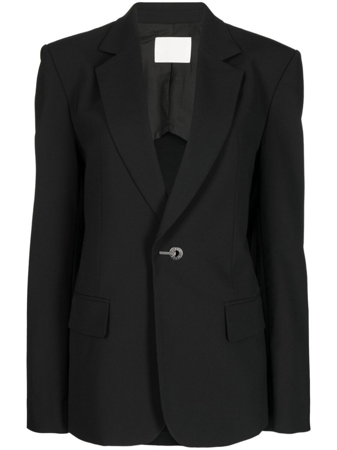 

Dion Lee однобортный блейзер с поясом, черный