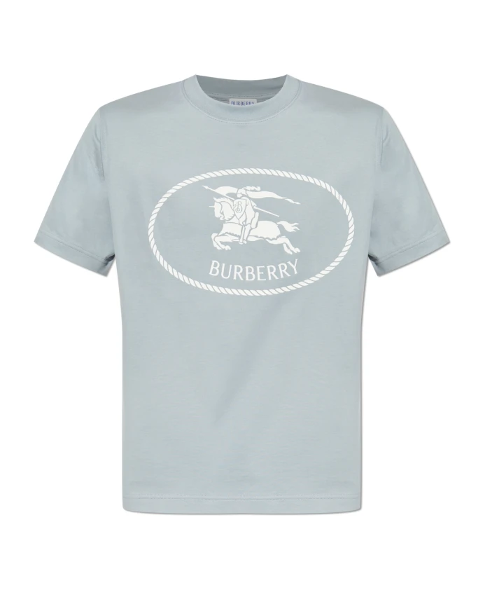 

Футболка с принтом Burberry, серый