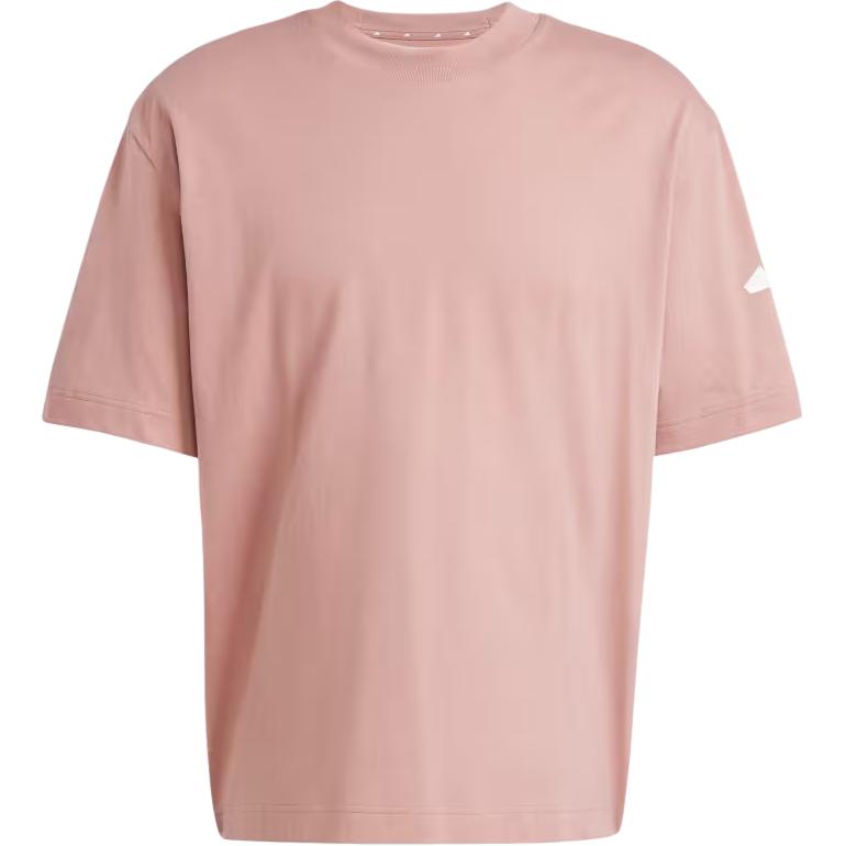 Бесплатная доставка с AdiClub Essentials Футболка свободного кроя с логотипом 3 Bar Adidas, розовая — фото 2