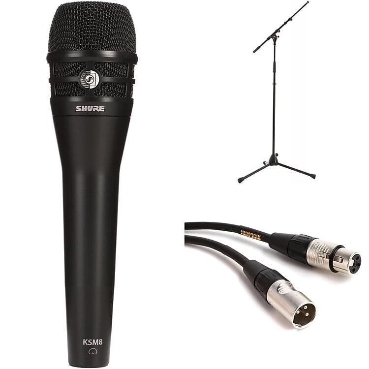 

Микрофон Shure KSM8B Handheld Microphone with Stand and Cable - Black