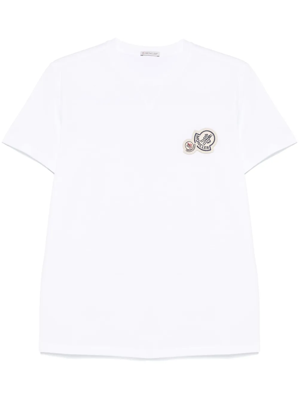 

Футболка с нашивкой-логотипом MONCLER, белый