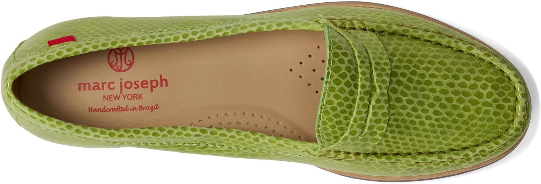Лоферы Marc Joseph New York Women's East Village, Lime Snake — фото 2