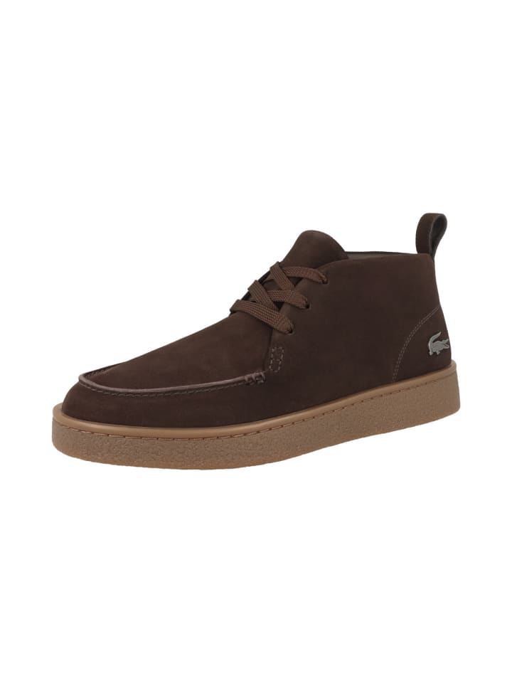 Lacoste Кроссовки средней высоты Baseshot Chukka 2252 темно-коричневого цвета — фото 4