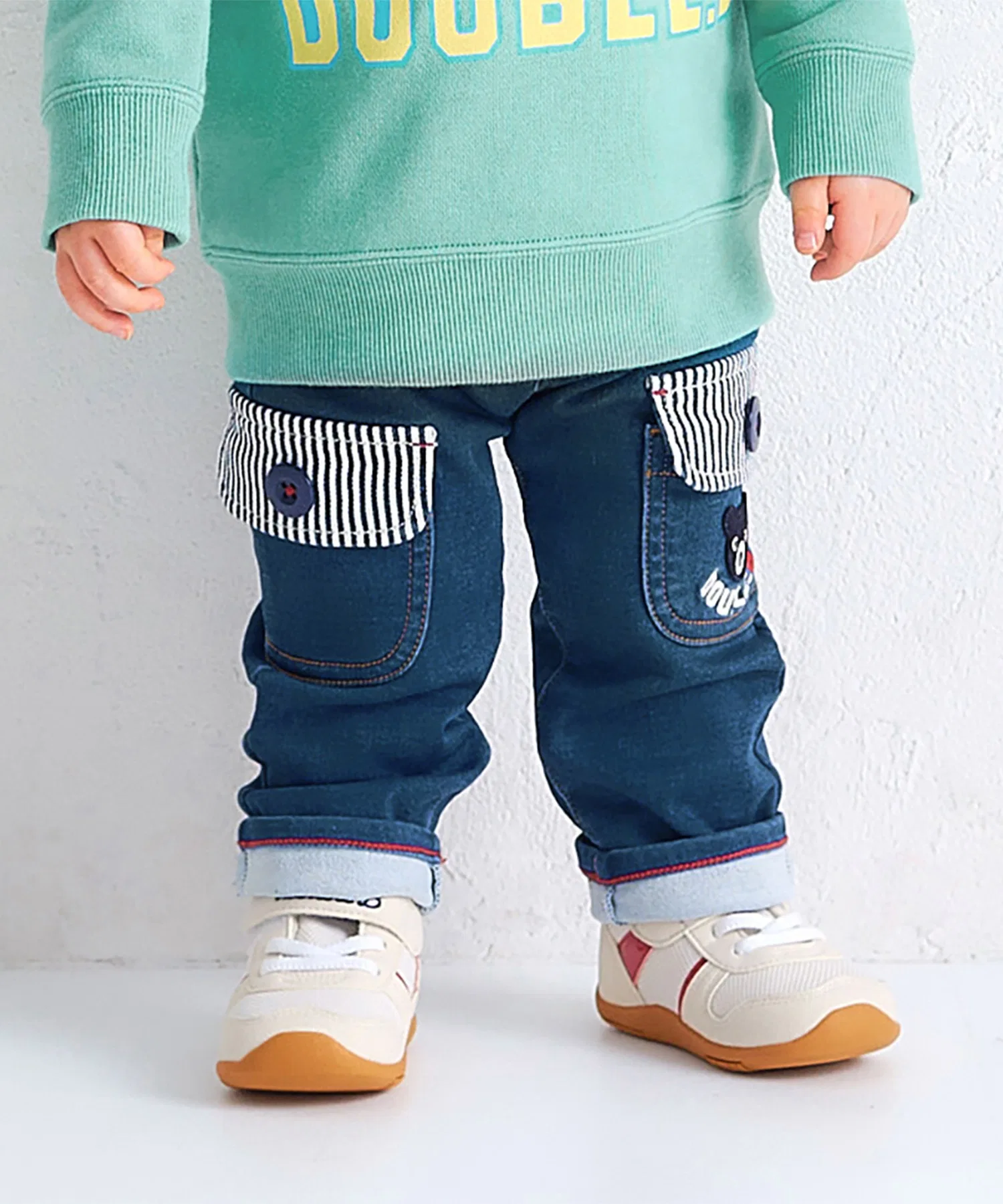 Эластичные джинсовые брюки — фото 2