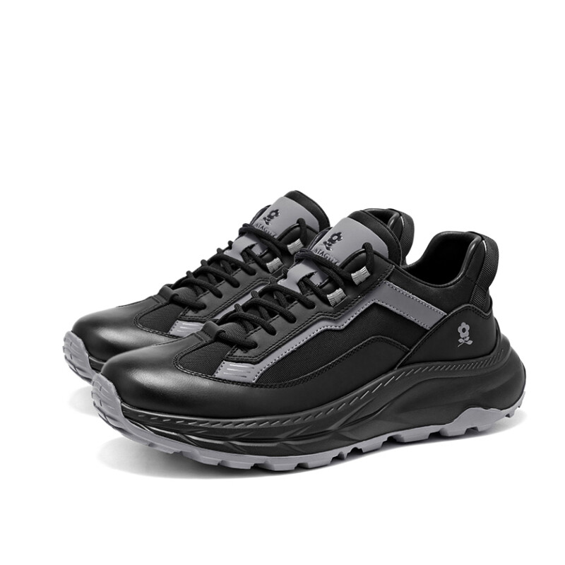 Кроссовки Montague Lifestyle Shoes Men Low-top, черный/коричневый — фото 3