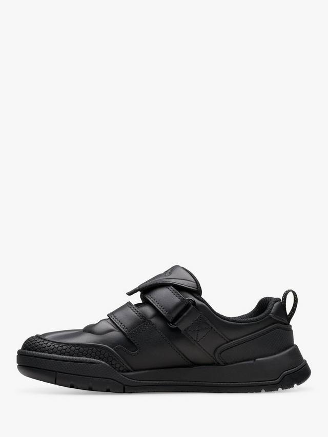 Школьные ботинки Clarks Laser Track из кожи, Черные — фото 2