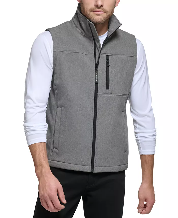 

Мужская мягкая бесшовная жилетка Infinite Stretch Soft Shell Calvin Klein, серый