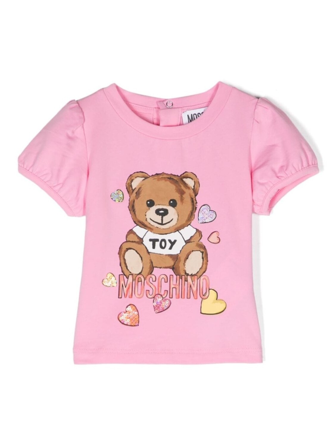 

Moschino Kids футболка Teddy Bear с логотипом, розовый