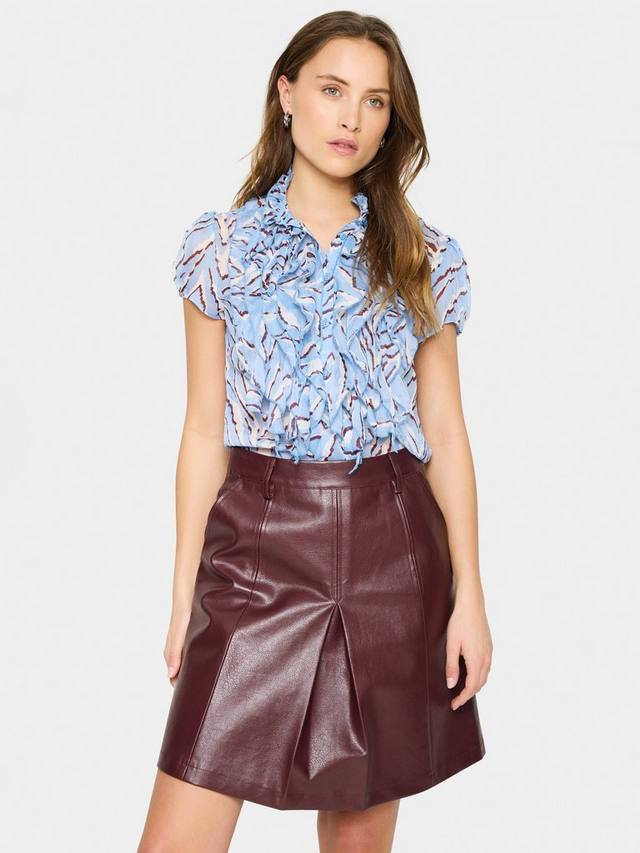 

Lilja блузка с рюшами в полоску зебра Saint Tropez, Blue/Multi