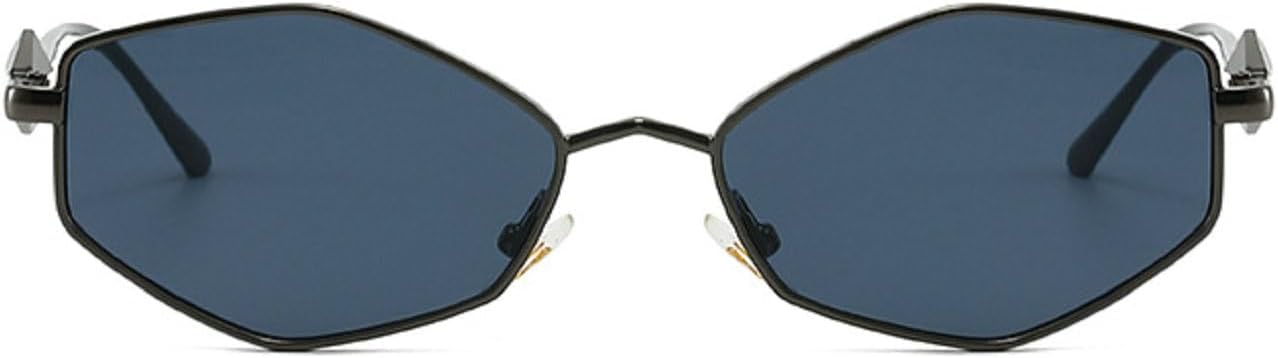 

Ретро-солнцезащитные очки для женщин и мужчин в винтажном стиле 90-х, модные многоугольные солнцезащитные очки, женские солнцезащитные очки синего и зеленого цвета mincl, C2