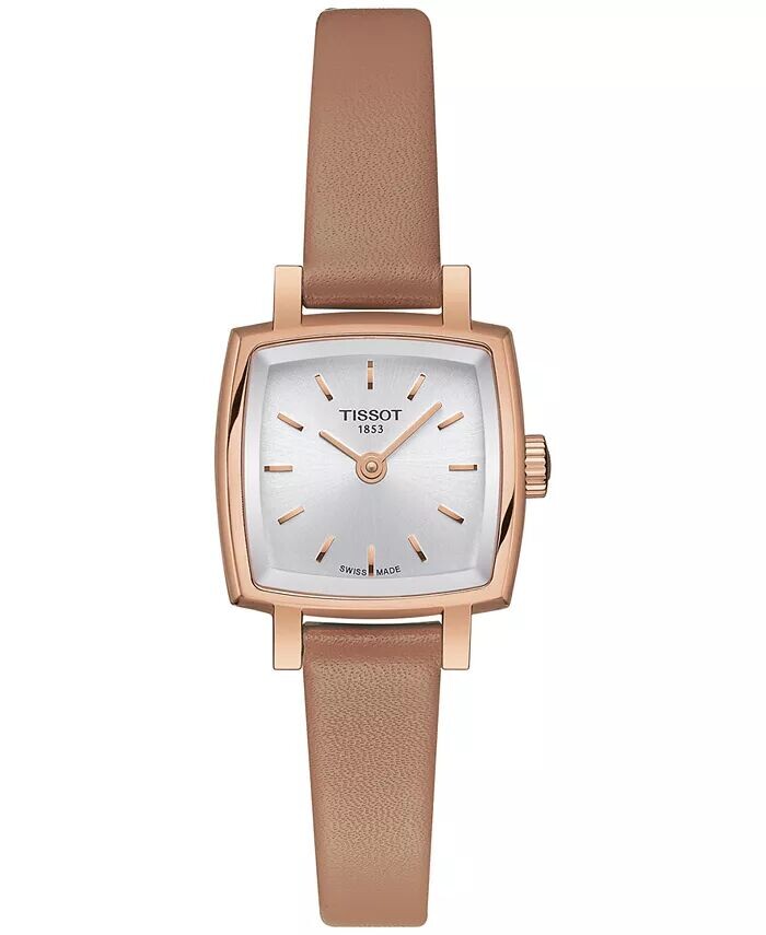 

Женские милые летние часы со сменным кожаным ремешком, 20 мм Tissot, бежевый