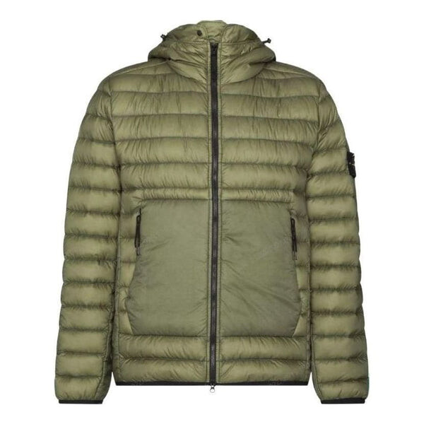 

Куртка real down jacket 'olive' Stone Island, зеленый