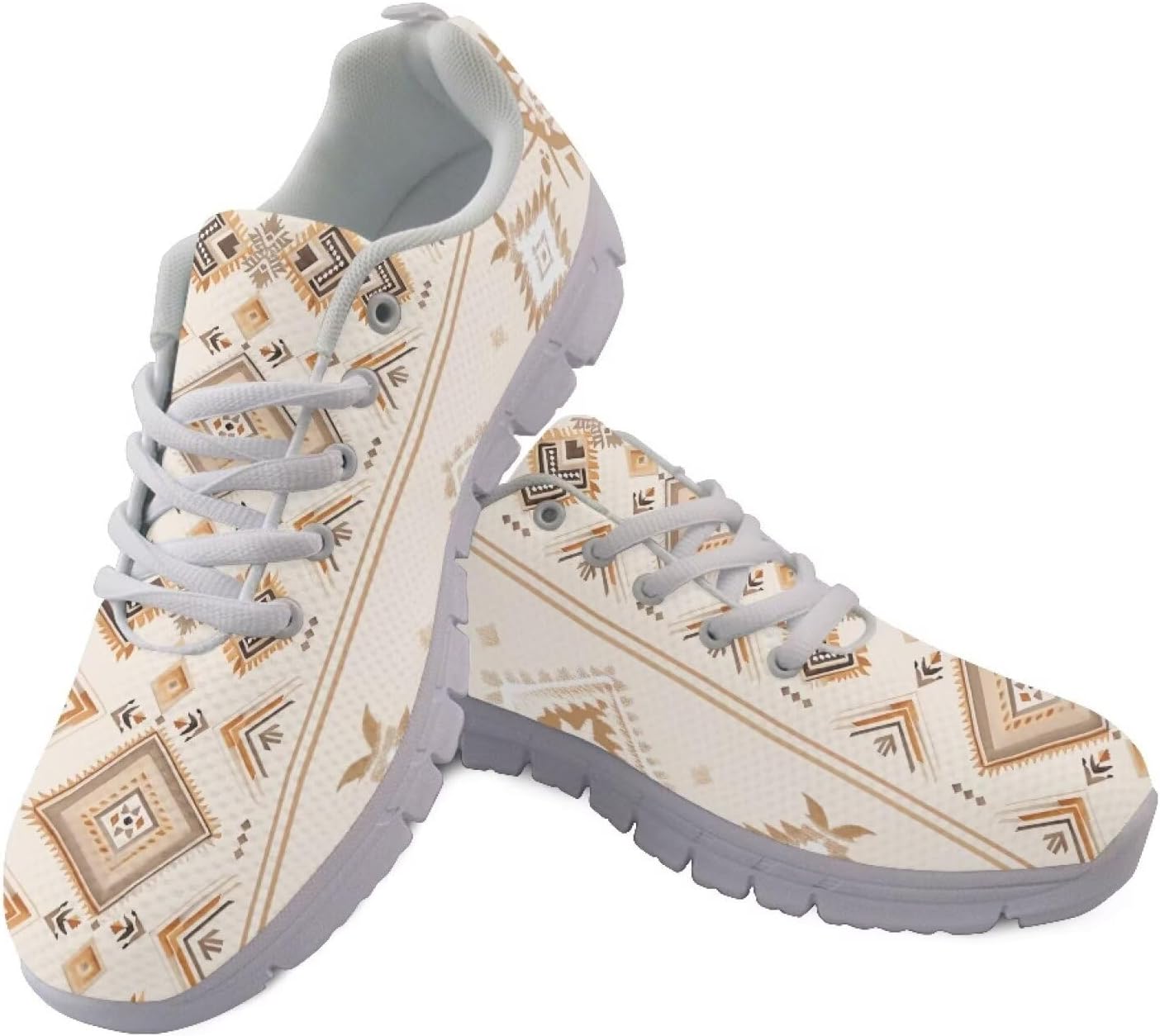 

Женские ботинки POLERO в стиле бохо, легкие кроссовки на шнуровке, повседневная обувь для мужчин, размеры EU35-45, UK2.5-10, Tribal Aztec