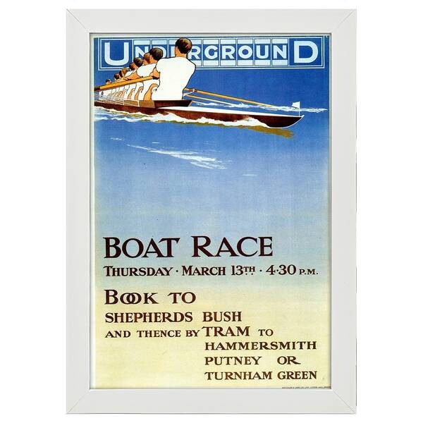 

Рамка для фотографий LegendArte Poster 1913 Boat Race, белый