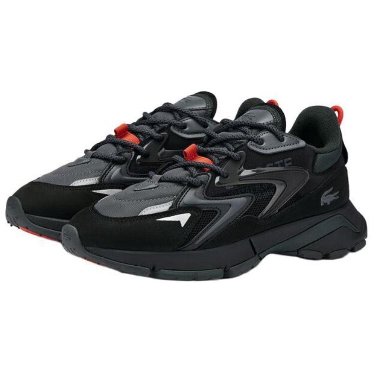 Кроссовки мужские Lifestyle Shoes Men Low-Top Lacoste, черный — фото 3
