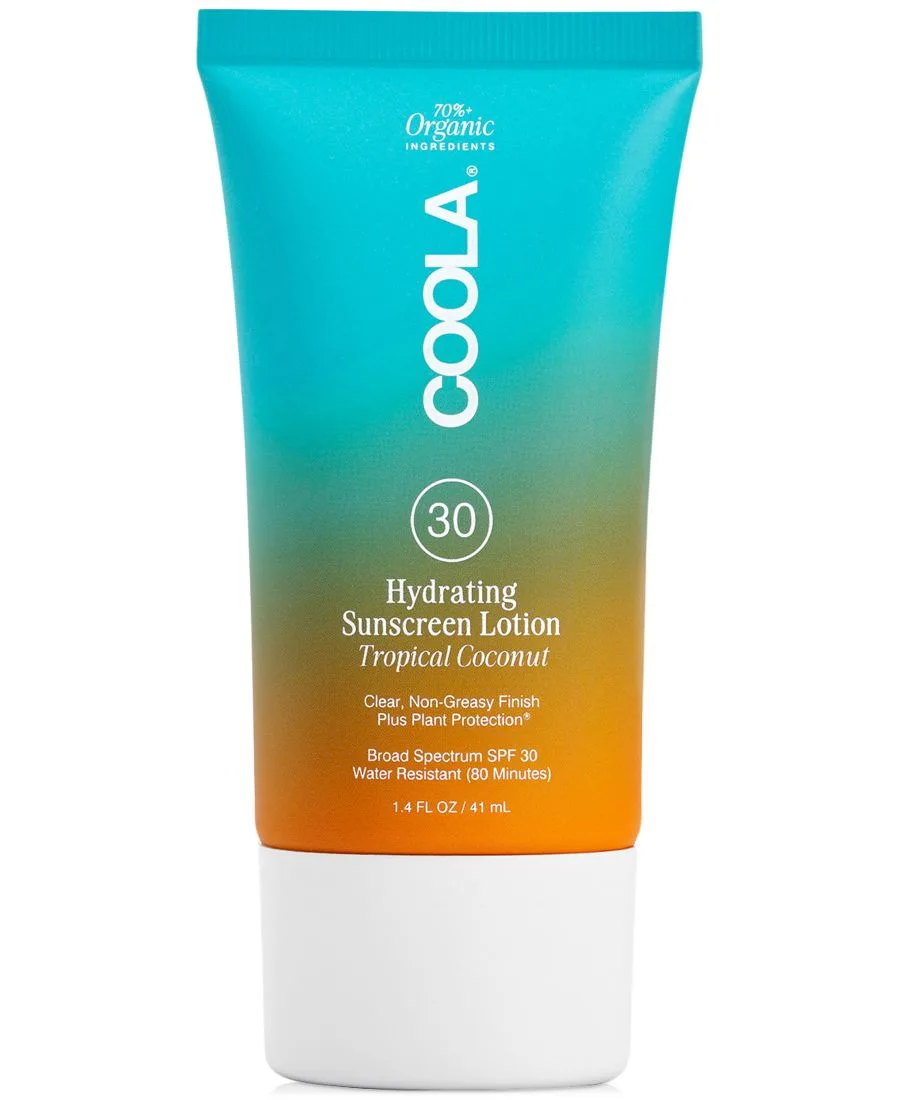 COOLA Увлажняющий солнцезащитный лосьон SPF 30 - Тропический кокос, 40 г