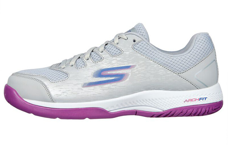 

Кроссовки женские с низким верхом серые/фиолетовые Skechers
