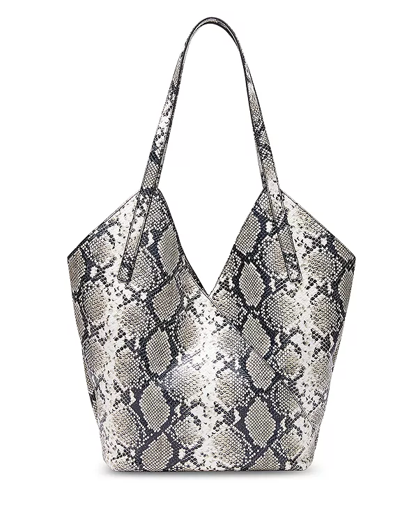 

Большая кожаная сумка-тоут Alix с тиснением Rag & Bone, серый