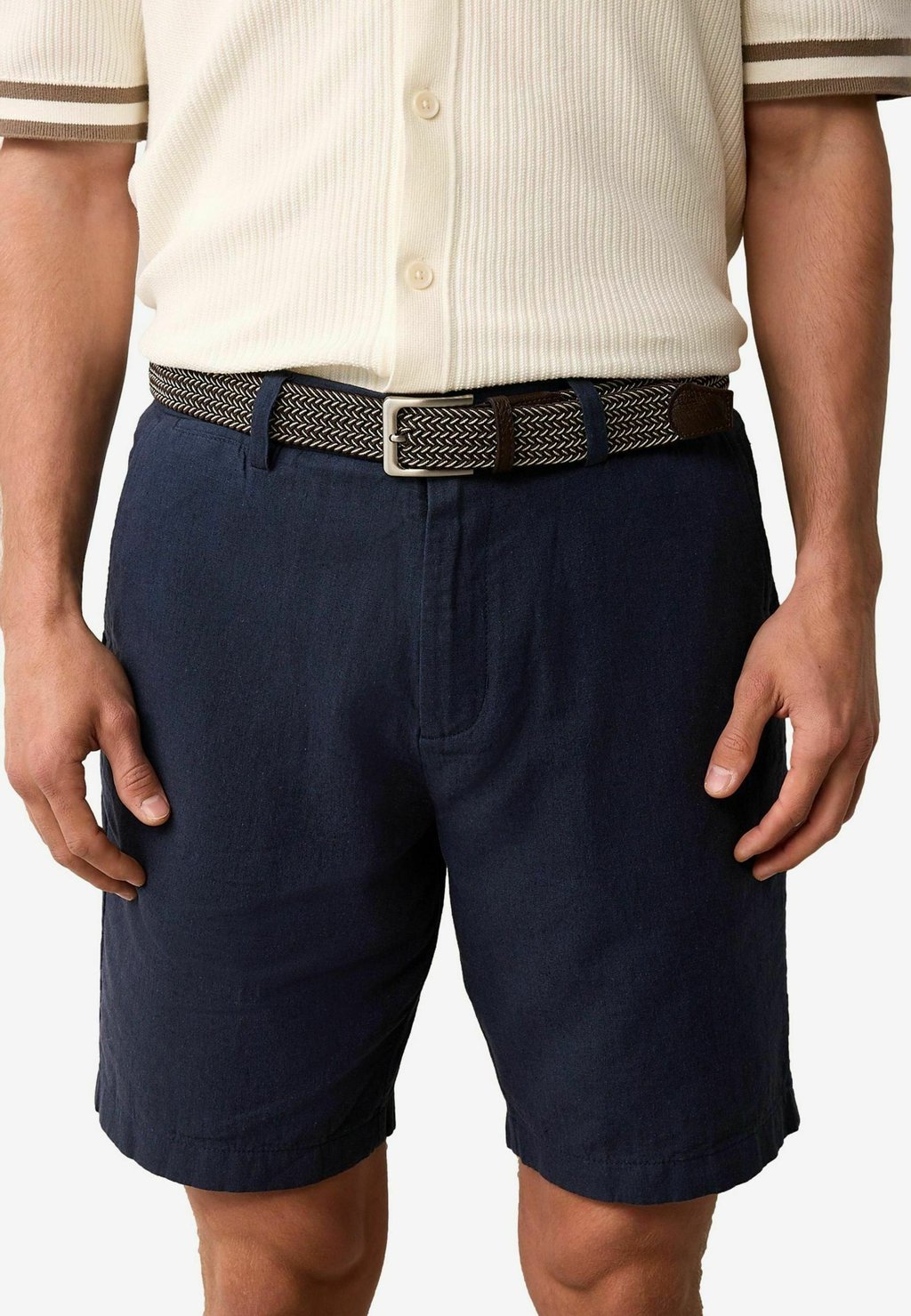 

Шорты REGULAR FIT BELTED CHINO Next, синий