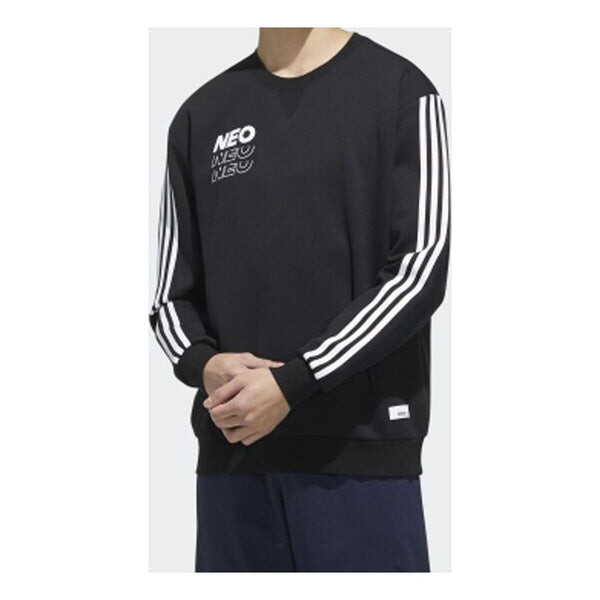 

Толстовка adidas neo Side Stripe Sports Pullover Black, черный